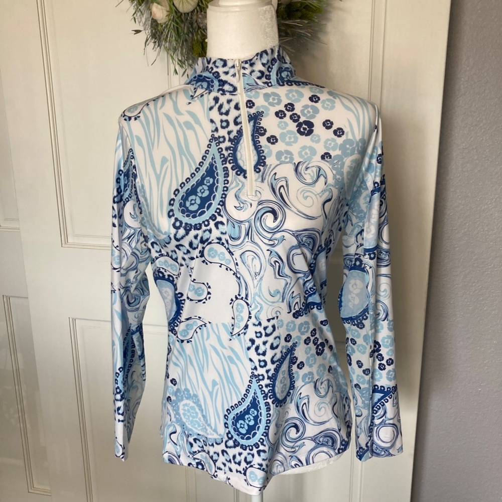 Gottex Swim Long Sleeve Cover Top size Small